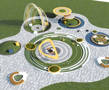 Modern Park Landscape-ID:787450084