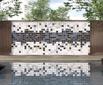 New Chinese Style Landscape Wall-ID:713670021