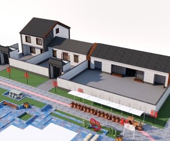 New Chinese Style Residential Building-ID:923762088