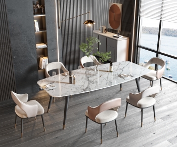 Modern Dining Table And Chairs-ID:192528965