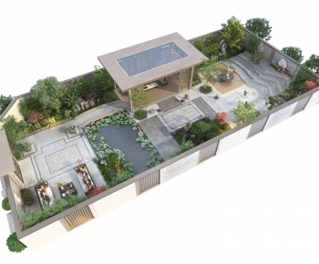 New Chinese Style Courtyard/landscape-ID:241353997