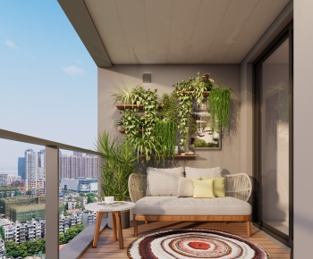 Modern Leisure Balcony-ID:214695934