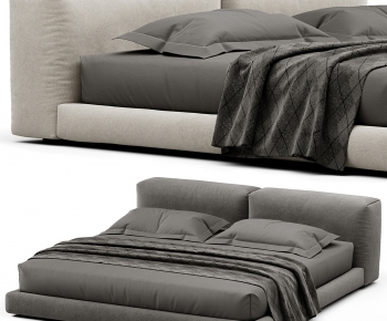 Modern Double Bed-ID:743052965