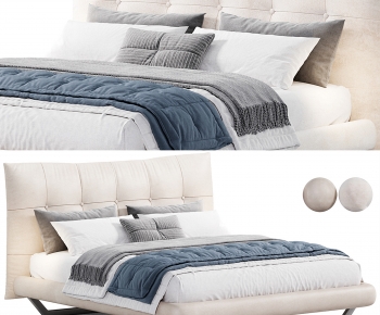 Modern Double Bed-ID:892157082