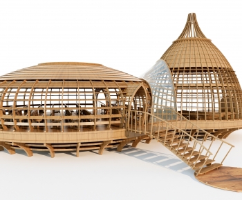 现代景区木屋商业建筑-ID:619107013