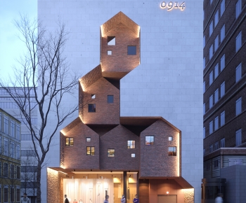 Modern Facade Element-ID:683463102