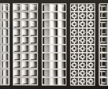 Modern Cement Brick Screen Partition-ID:714442974