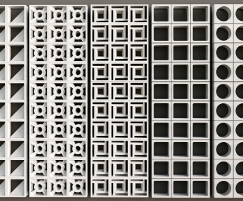 Modern Cement Brick Screen Partition-ID:365428922