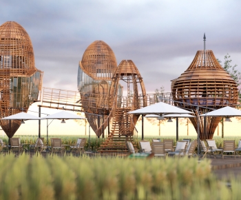 Modern Park Landscape-ID:731556899