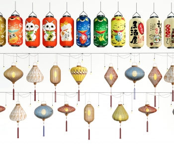 日式灯笼组合-ID:961116081