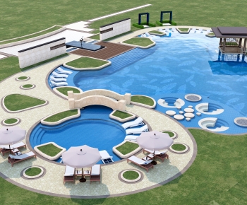 Modern Swimming Pool-ID:707186946