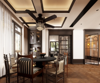 American Style Dining Room-ID:491049372