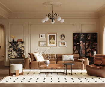 French Style A Living Room-ID:231918102