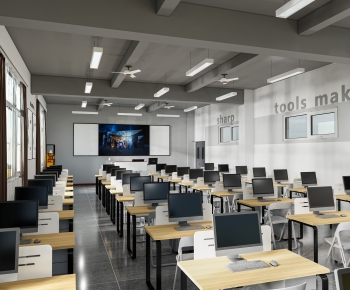 Modern School Classrooms-ID:577342037