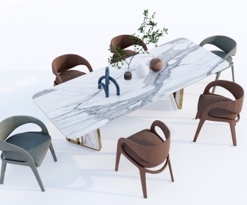 Modern Dining Table And Chairs-ID:485850106