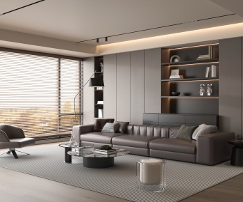 Modern A Living Room-ID:681840905
