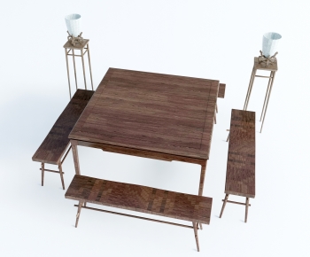 New Chinese Style Dining Table And Chairs-ID:285084964