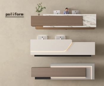 Modern Reception Desk-ID:450053939