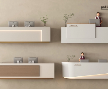 Modern Reception Desk-ID:350547082