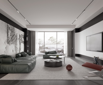 Modern A Living Room-ID:285603055