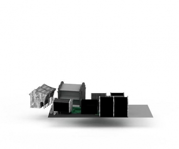 New Chinese Style Building Appearance-ID:747431046