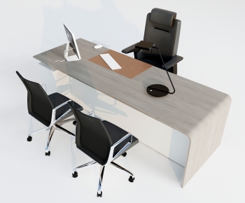 Modern Office Desk And Chair-ID:956819168