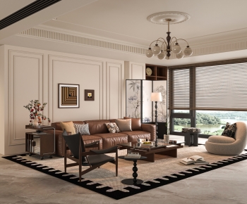 French Style A Living Room-ID:610873949