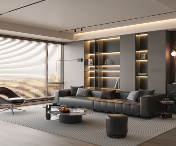 Modern A Living Room-ID:739793065