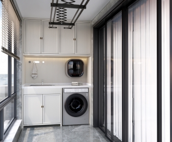 Modern Balcony Laundry Room-ID:277112966