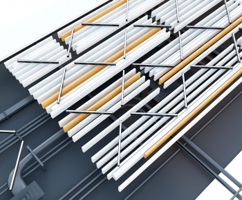 Modern Suspended Ceiling-ID:392040979