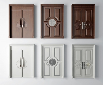 Simple European Style Double Door-ID:311434038