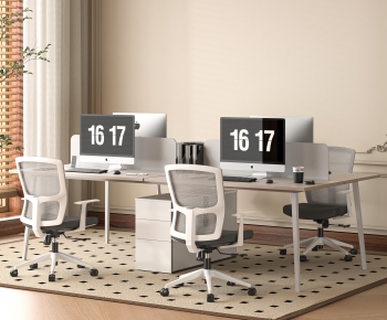 Modern Office Desk And Chair-ID:608913902