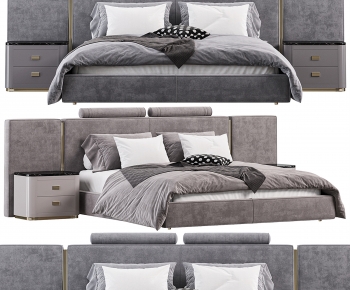 Modern Double Bed-ID:521069056