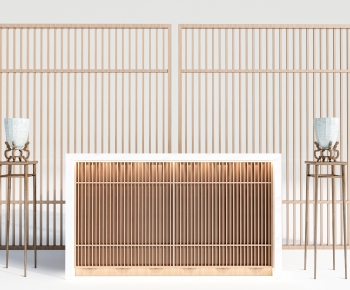 New Chinese Style Wooden Screen Partition-ID:991674907