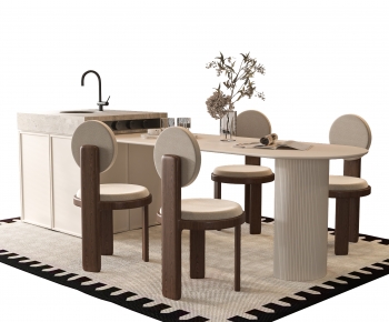 Modern Dining Table And Chairs-ID:819314963