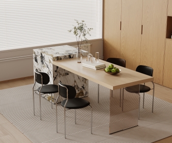 Modern Dining Table And Chairs-ID:717363125