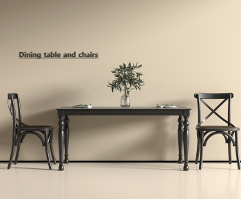 French Style Dining Table And Chairs-ID:714154969