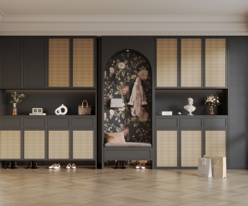 French Style Shoe Cabinet-ID:227310761