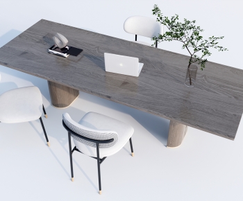 Modern Computer Desk And Chair-ID:491950546