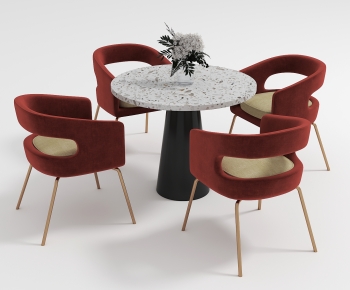 Modern Dining Table And Chairs-ID:109694002
