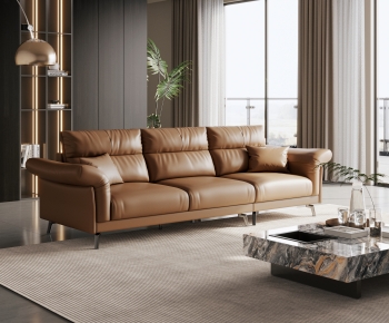 Modern Three-seat Sofa-ID:371273042