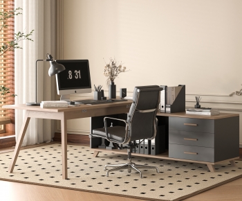 Modern Office Desk And Chair-ID:835335024