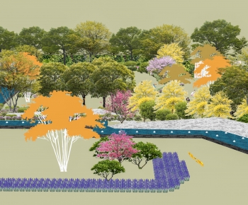 Modern Park Landscape-ID:715562113