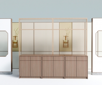 New Chinese Style Wooden Screen Partition-ID:207879073