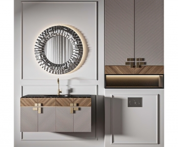 Modern Bathroom Cabinet-ID:971904049
