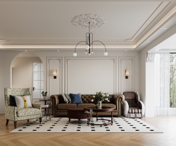 French Style A Living Room-ID:288418051