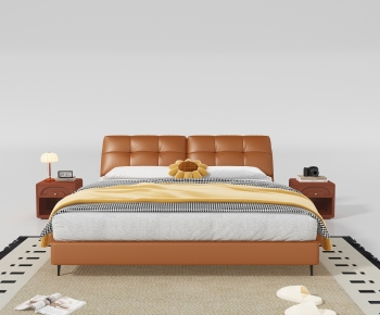 Modern Double Bed-ID:731630348