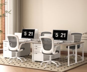 Modern Office Desk And Chair-ID:261434089