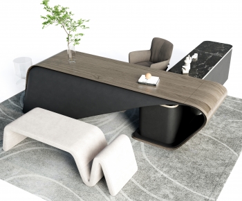 Modern Office Desk And Chair-ID:831495056