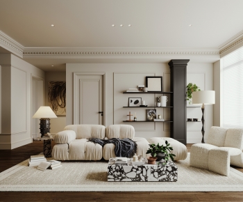 French Style A Living Room-ID:321382059